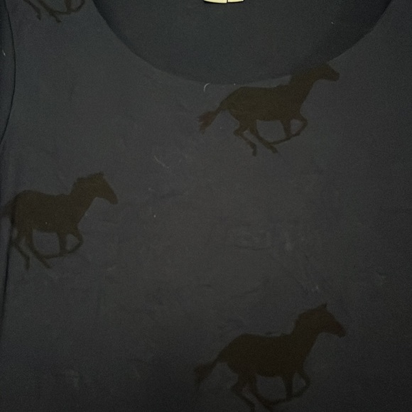 Size 4 Boden Dress with whimsical horse motif - Picture 4 of 6